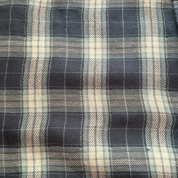 Grayers Double Cloth Flannel Shirt Navy - Picture 3 of 11